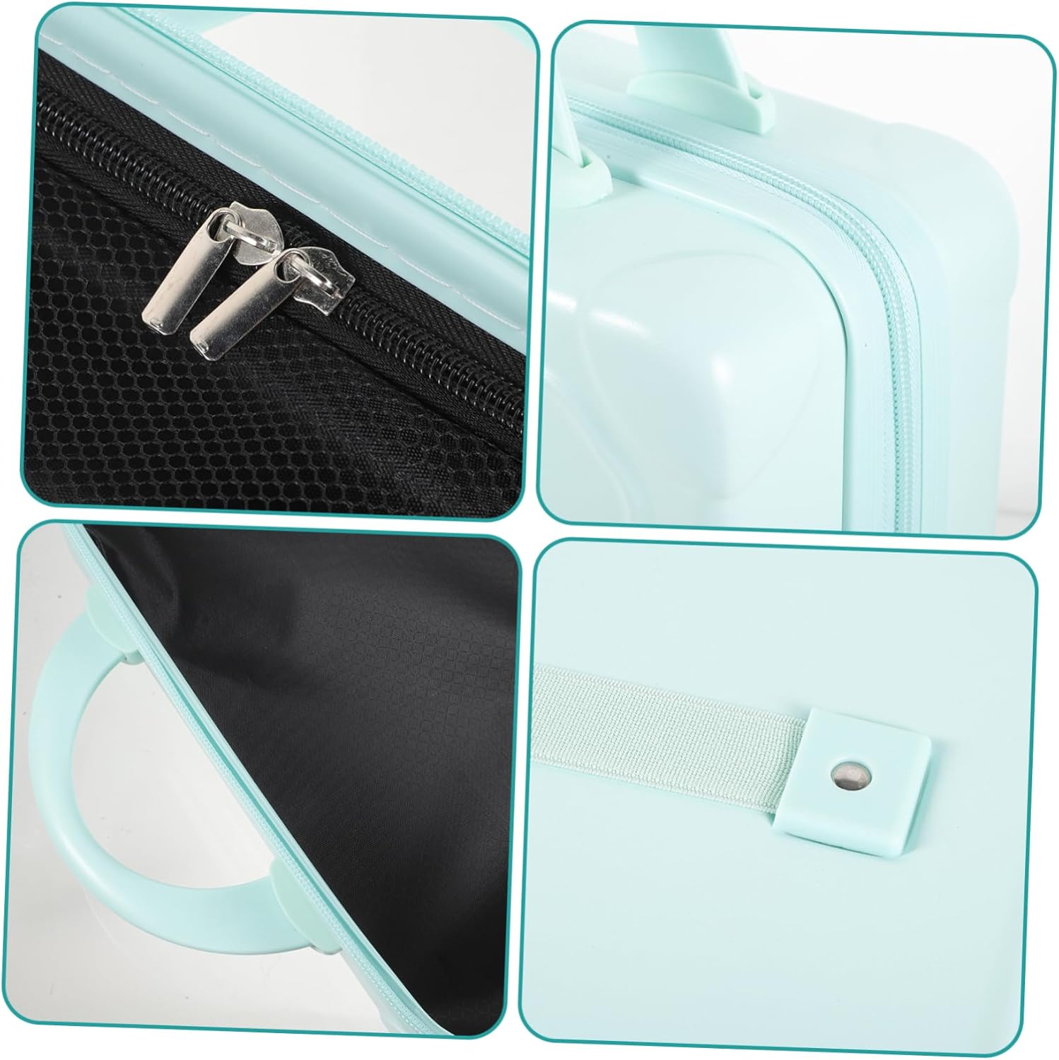 DOITOOL Portable Makeup Suitcase Small Travel Cosmetic Case with Versatile Storage for Women Stylish Design for Organizing Makeup Jewelry Accessories Durable and Lightweight