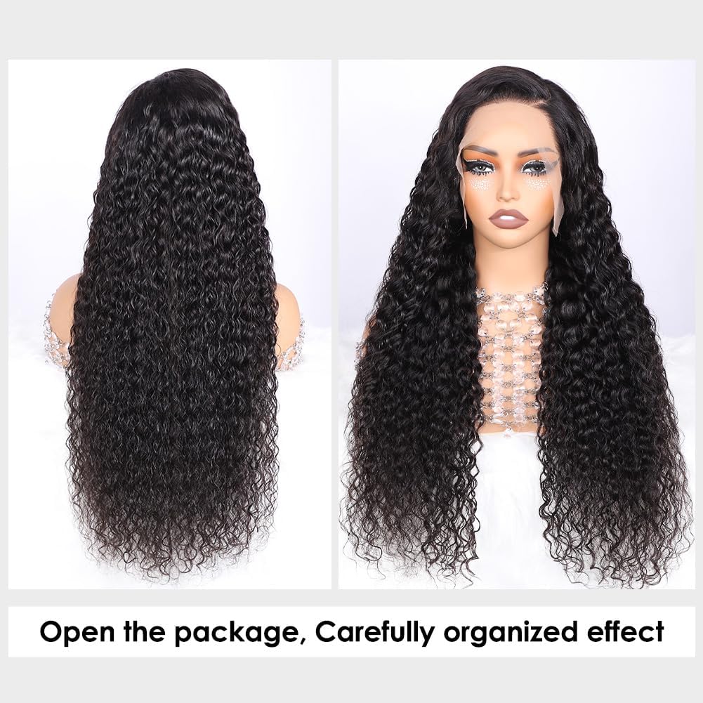 20” Water wave pre plucked glue-less wig *…NEW Amazon.com : Alibeauty Water Wave Lace Front Wigs Human Hair  main image 4