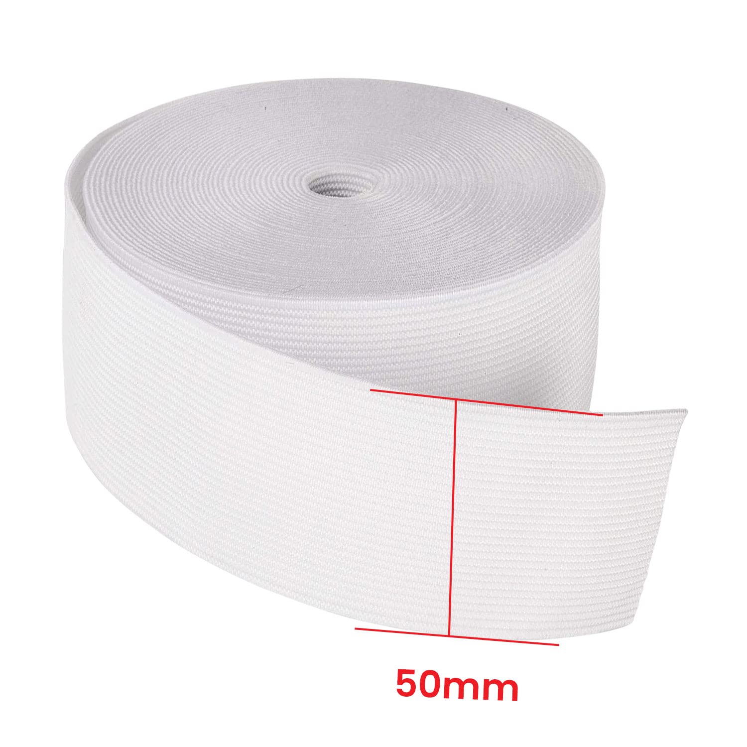Trimming Shop 50mm (2 Inch) Wide Flat Elastic Band - Image 2