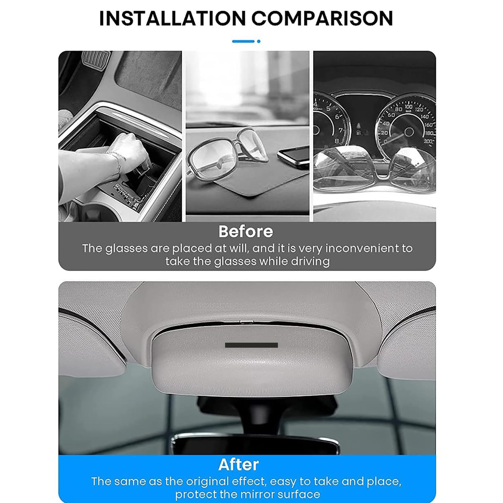 Auto Zonnebrilhouder Brillenkoker Voor Hyundai Ioniq 5 2021 2022 2023, Autobrillendozen Brilhouder Opbergen ABS Multifunctioneel Organizer Interieuraccessoires,A/Black Auto Zonnebrilhouder Brillenkoker Voor Hyundai Ioniq 5 2021 2022 2023, Autobrillendozen Brilhouder Opbergen ABS Multifunctioneel Organizer Interieuraccessoires,A/Black