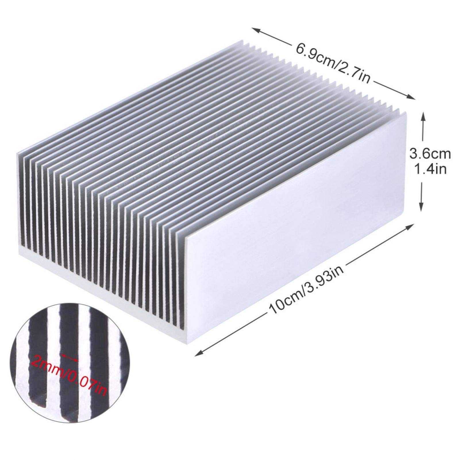 Radiatore dissipatore di calore in alluminio per LED, transistor
