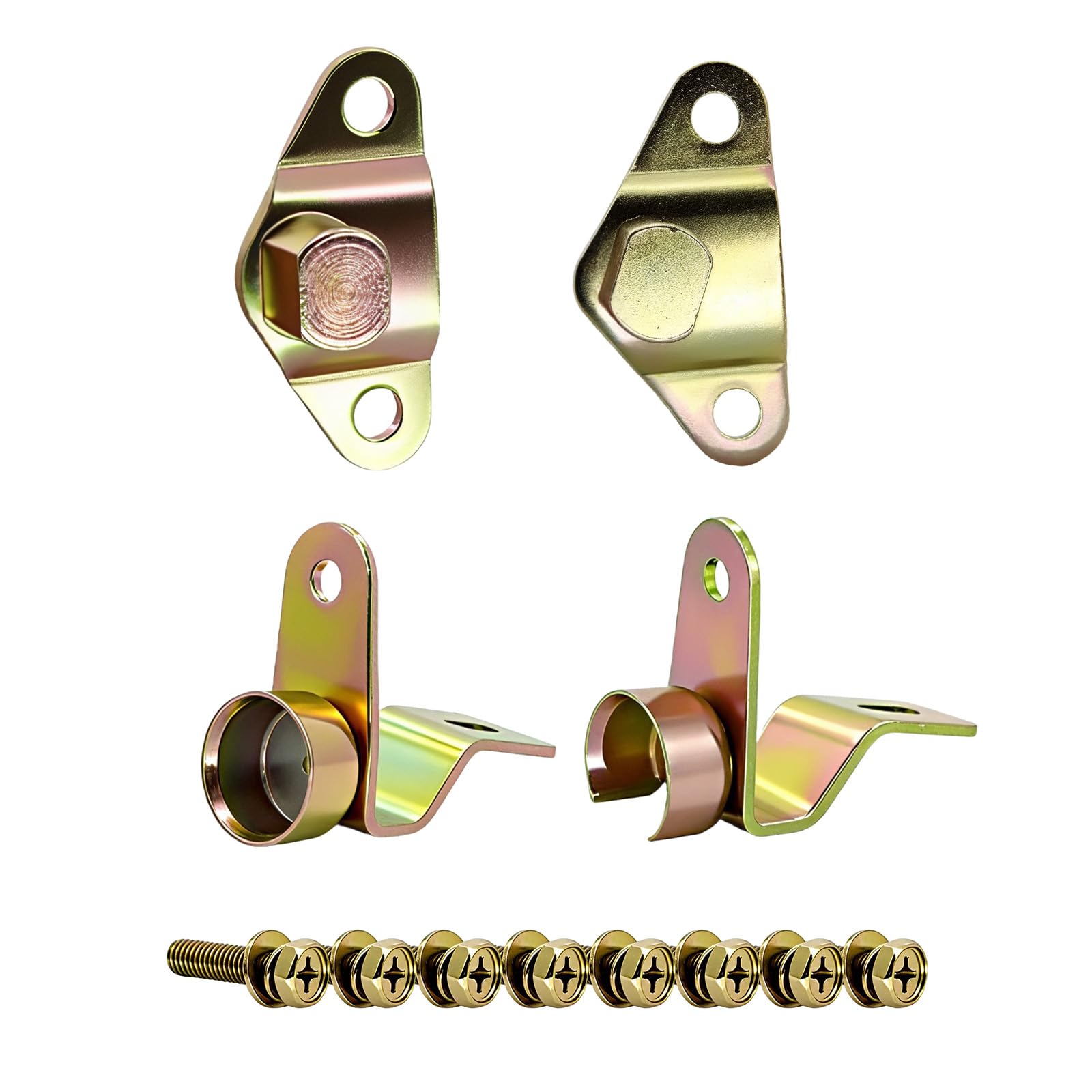 Tailgate Hinge Kit w/ 8 Bolts Compatible with 1999-2006 Chevy Silverado GMC Sierra 4 Piece Set Replaces # 38642 15074252,15074253,15078745,15078746