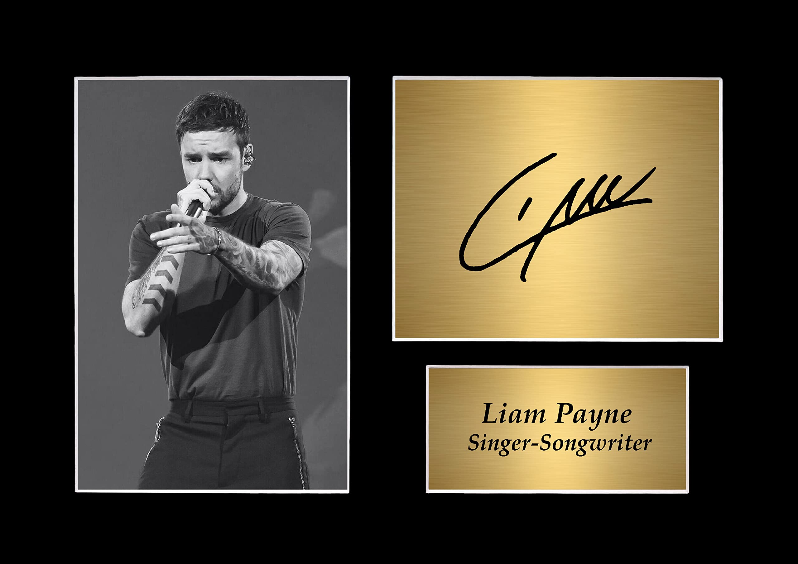 Signed Liam Payne Mount Autograph Print A4 : Amazon.co.uk: Sports
