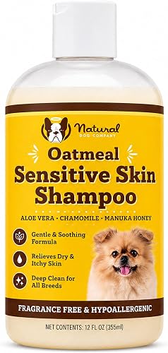 Natural Sensitive Skin shampoo 12 Oz dog shampoo
