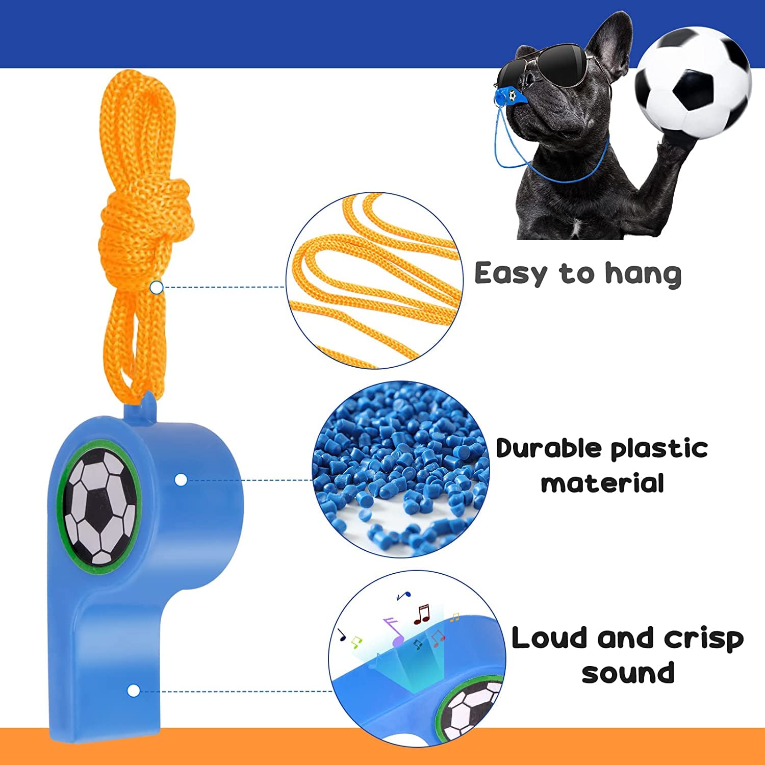 Bekecidi Fischietti Da Calcio Per Bambini - 25 Pezzi Colorati Con Cordino, Perfetti Per Sport E Feste