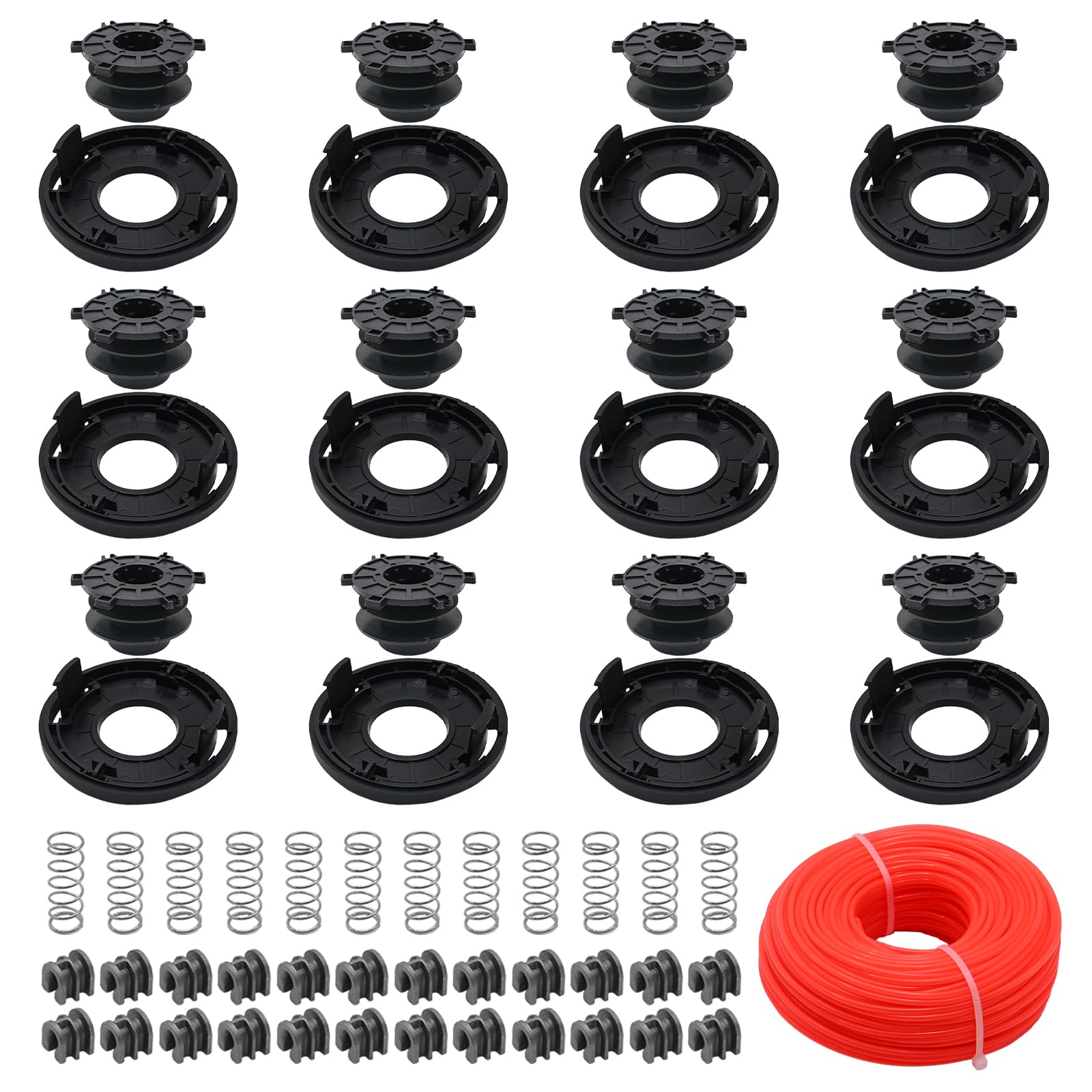 Anxingo 12 pezzi 25-2 bobine di ricambio per decespugliatore Stihl FS90 FS100 FS110 FS120 FS130 FS55 FS80 FS83 FS85