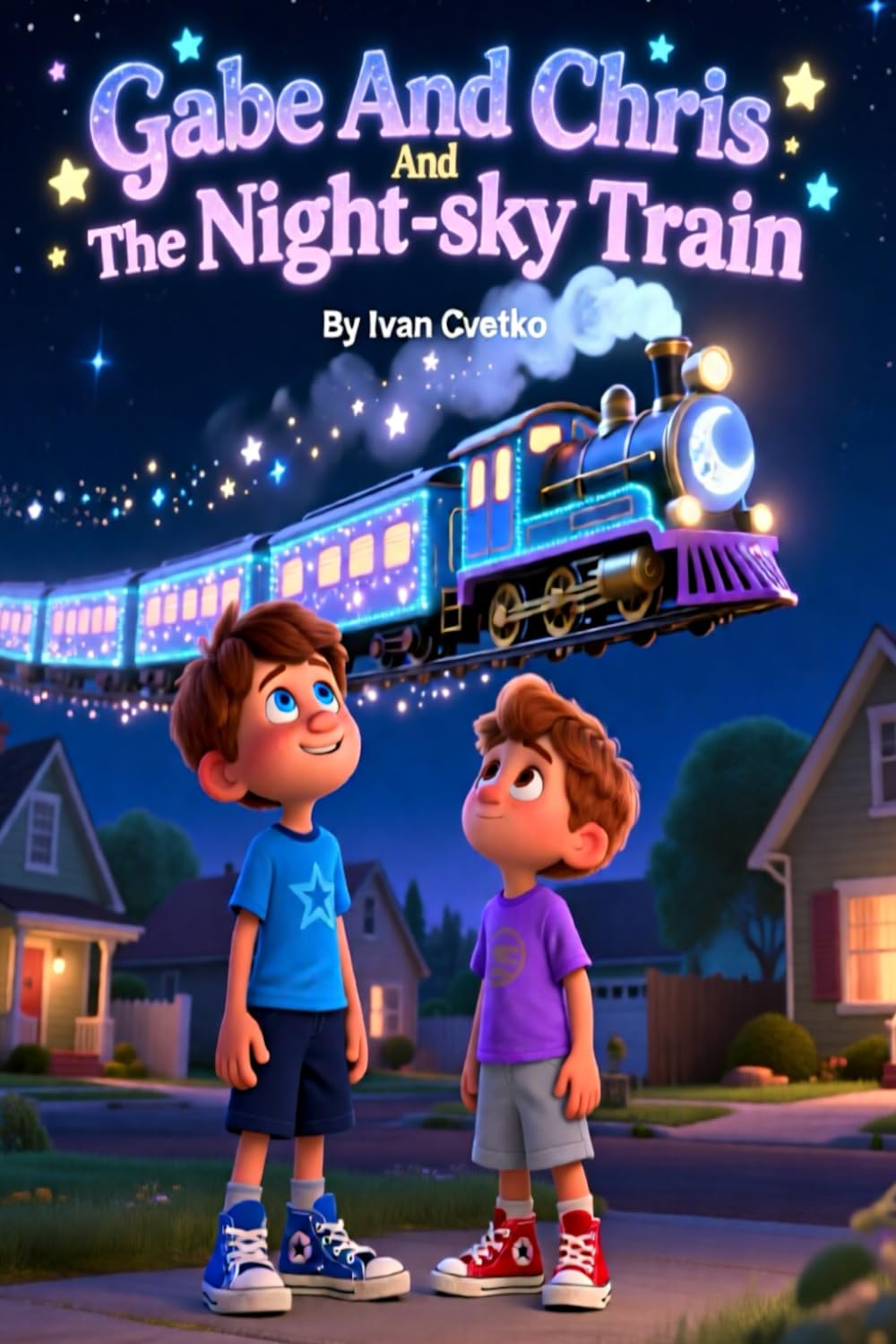 Gabe and Chris and the Night-Sky Train: A Gentle Bedtime Adventure Through Dreams, Wonder, and the Quiet Night (Gabe and Chris: Bedtime Stories)