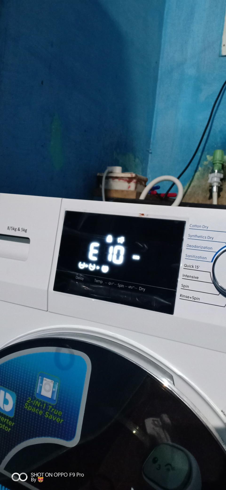 KORYO 8Kg/5Kg Inverter Front Loading Washer Dryer (KWMD1485FLD, White