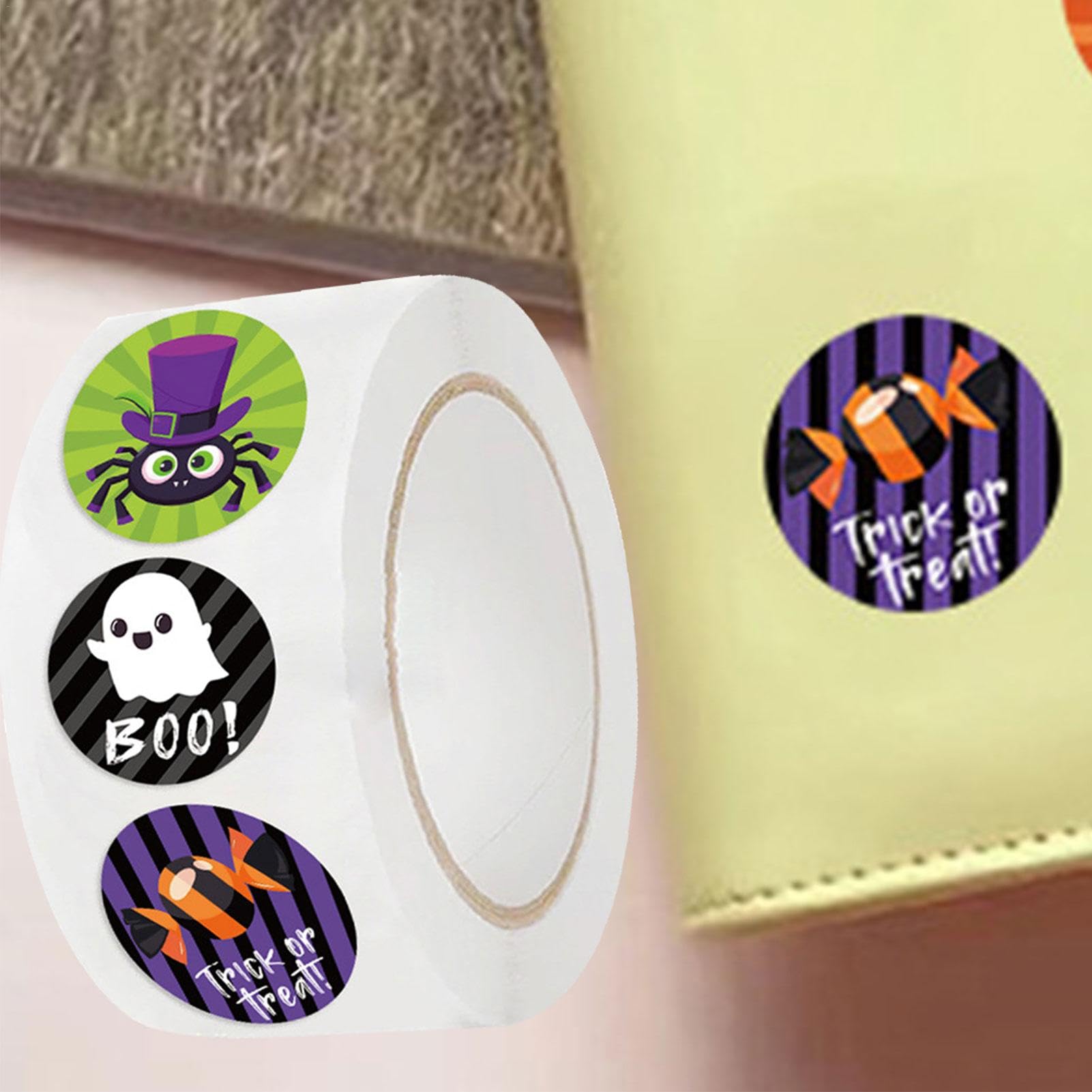 ハロウィン ラウンドルベルステッカー ラベル シール Amazon.co.jp: ハロウィン ステッカー ロール、ハロウィン ロール