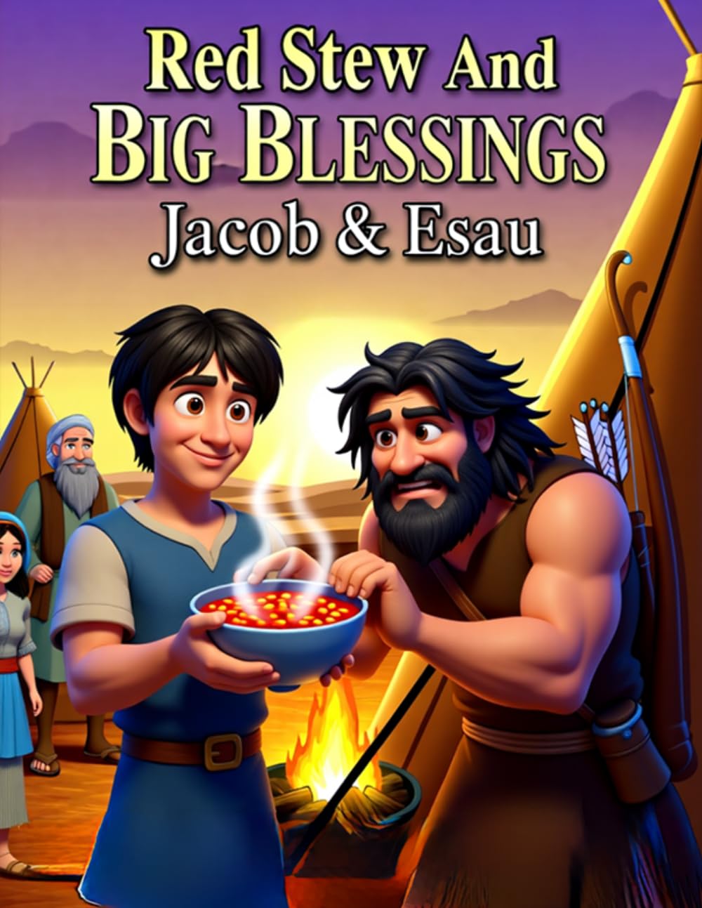 Bible Stories, Red Stew and Big Blessings: Jacob & Esau, Story of Isaac and Rebecca, Christian Stories, Sunday School Story Book: Religious, ... Book, Biblical Stories for Kids, Noah's Ark
