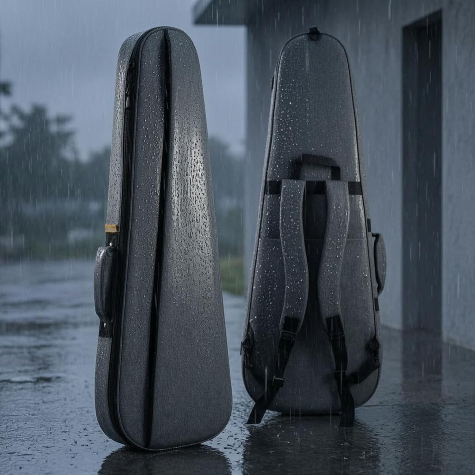 Estuche Acolchado bajo Eléctrico Cremallera Funda bajo Eléctrico Asas Dobles, Array, Gris