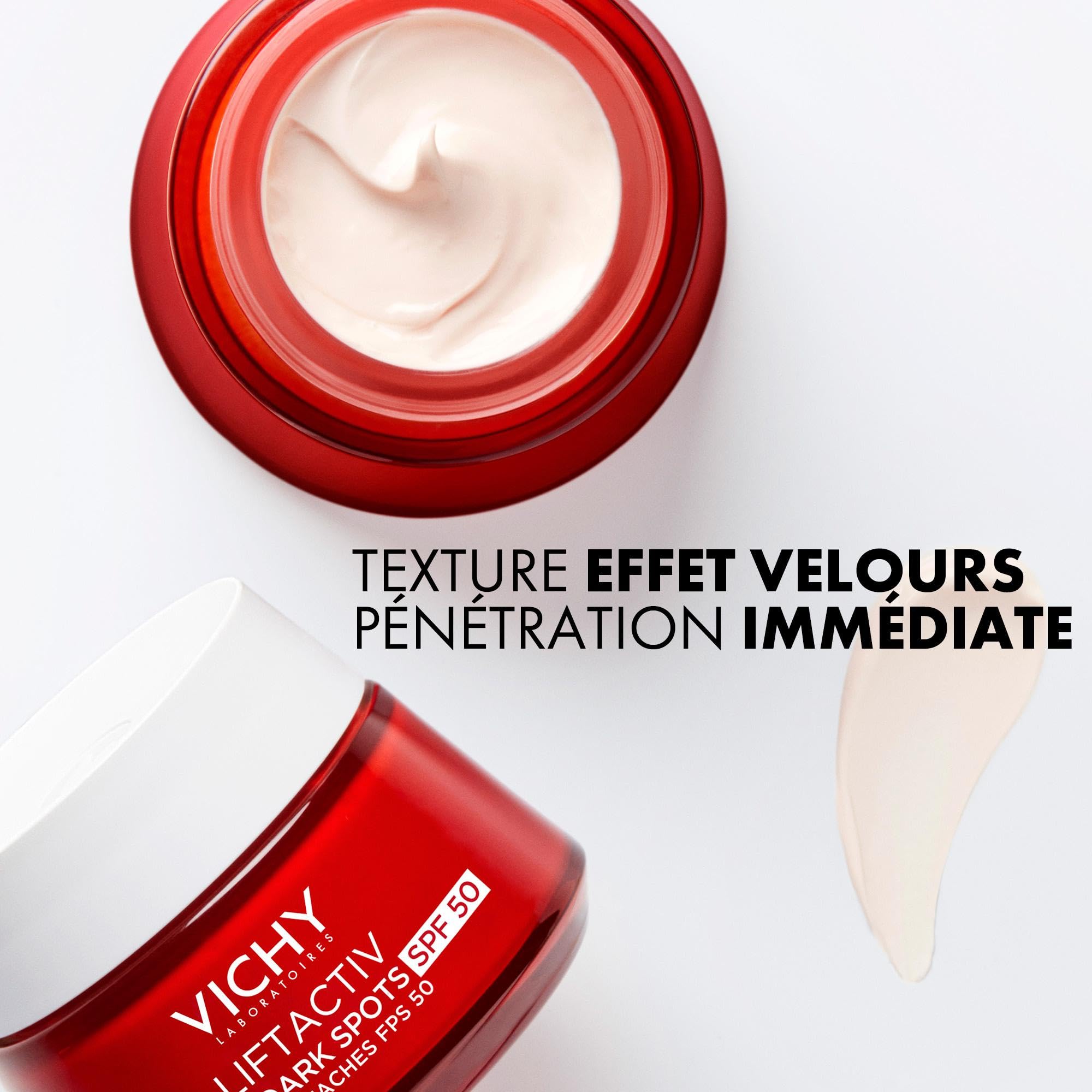 Vichy - Liftactiv Crème De Jour Spf 50 Visage B3 - Crème Anti-Tache Visage - Enrichie en Niacinamide et Melasyl, Filtre SPF 50 - Correction Taches et Rides - Testé dermatologiquement