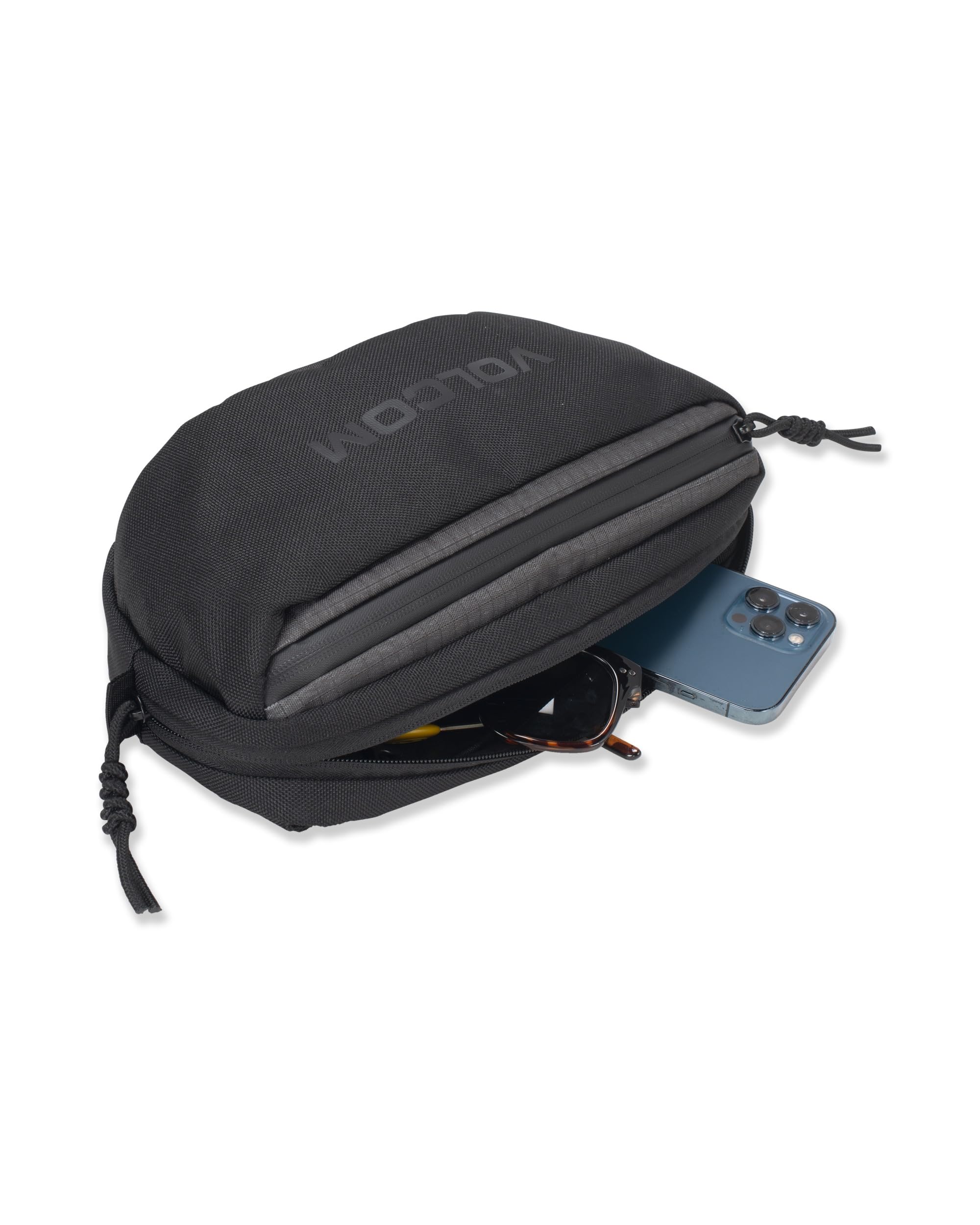 Volcom Mini Dos Pack Waist Bag, Cinturón para Hombre, Negro, Talla única