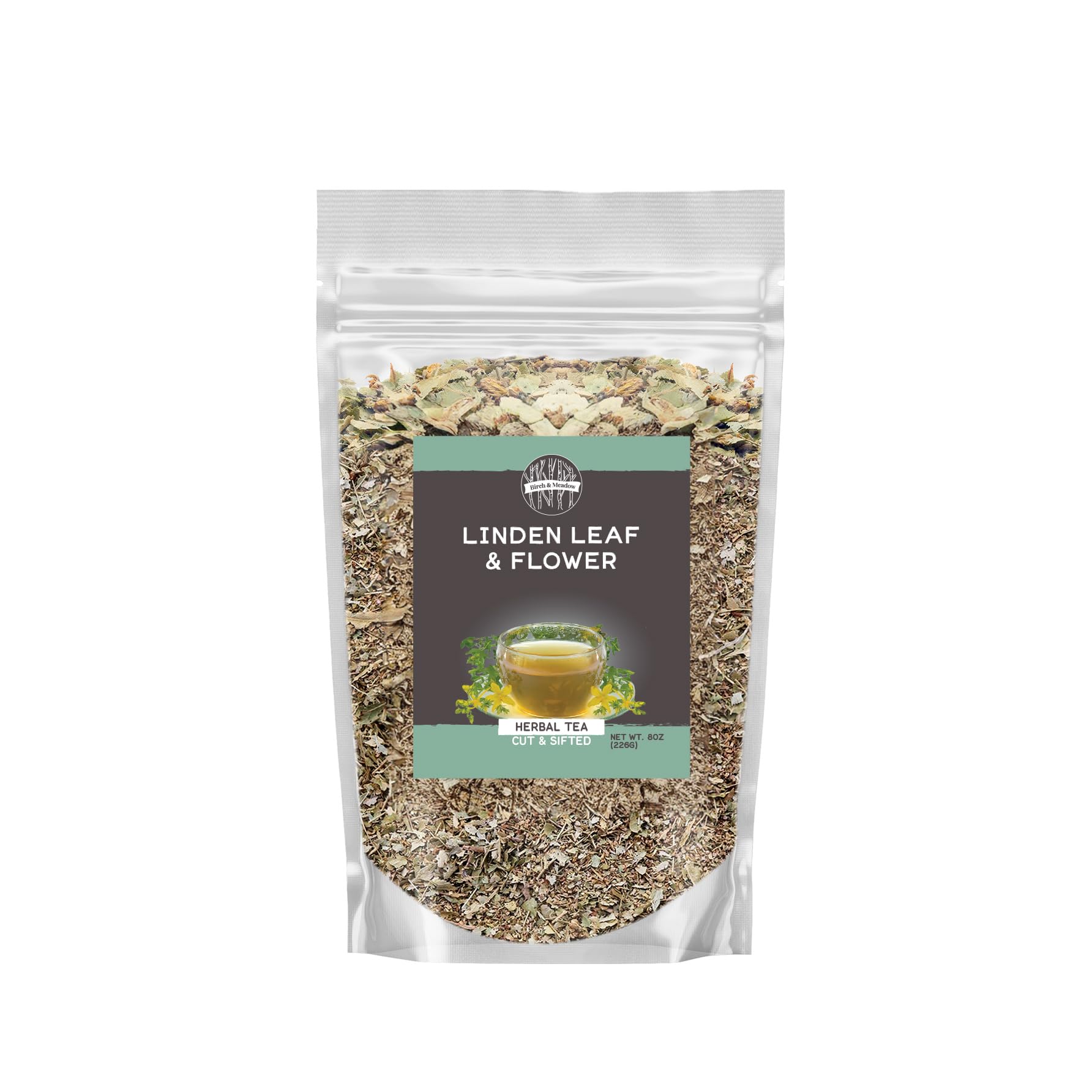8 oz, Linden Leaf and Flower Tea, Caffeine-Free, Natural Sweet Taste