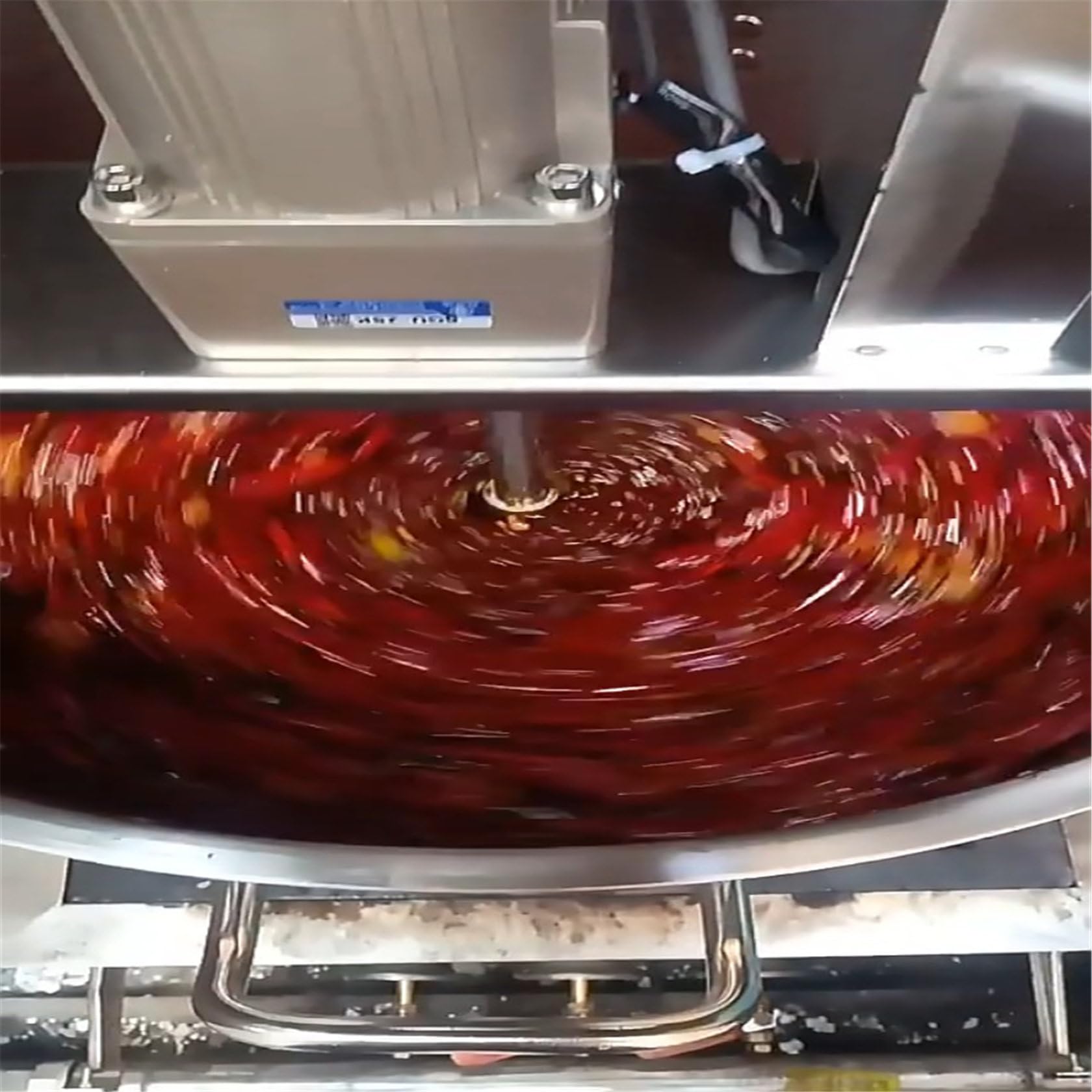 Elektryczny mikser do dżemu, automatyczne mieszadło do garnków ze stali nierdzewnej z 4-ostrzowym skrobakiem do zupy, sosu chili, napojów, dżemu, owsianki - 20 l, 25 l, 40 l
