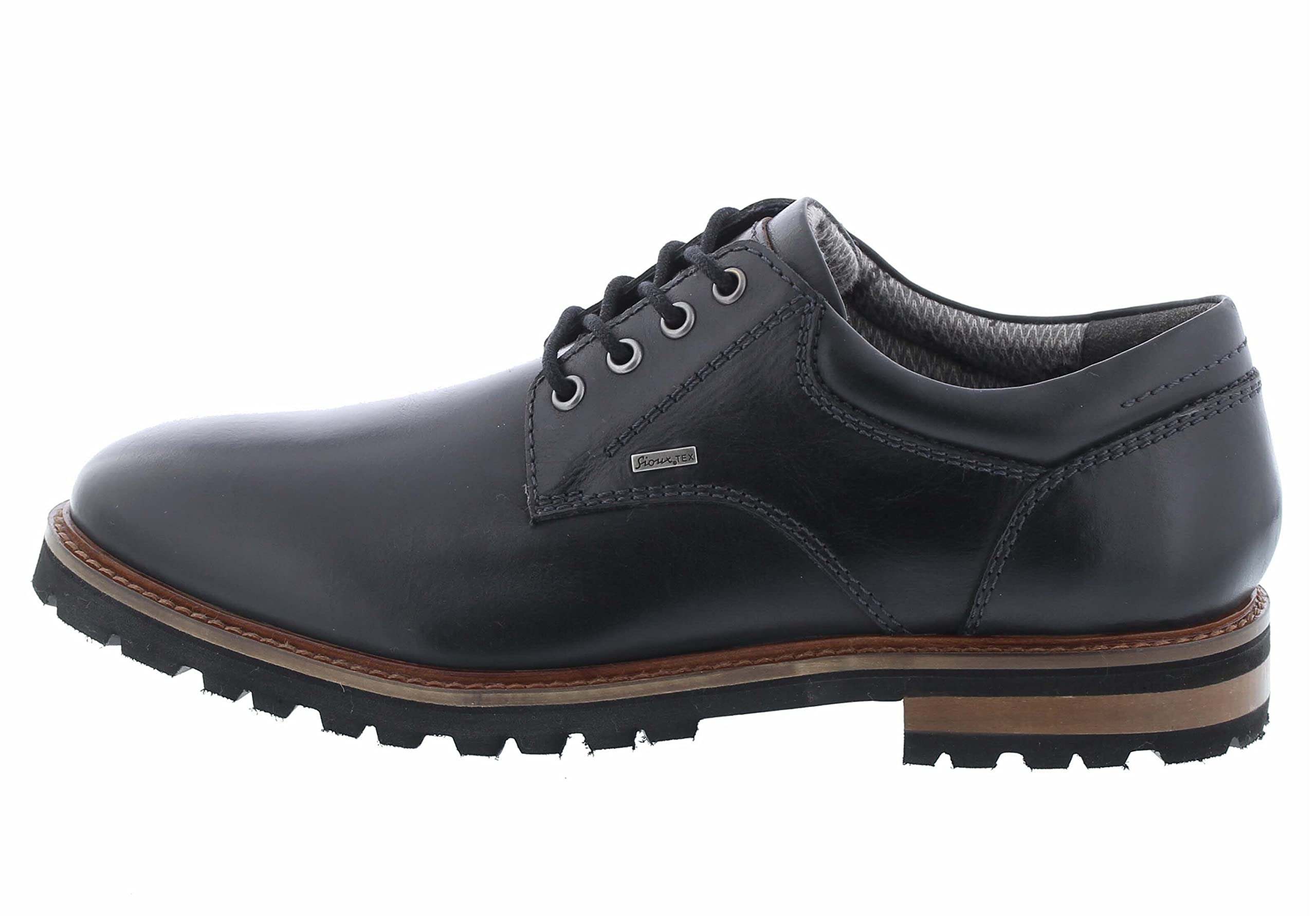 Sioux Men's Osabor-700-tex Oxford Flat, Black, 7.5 UK