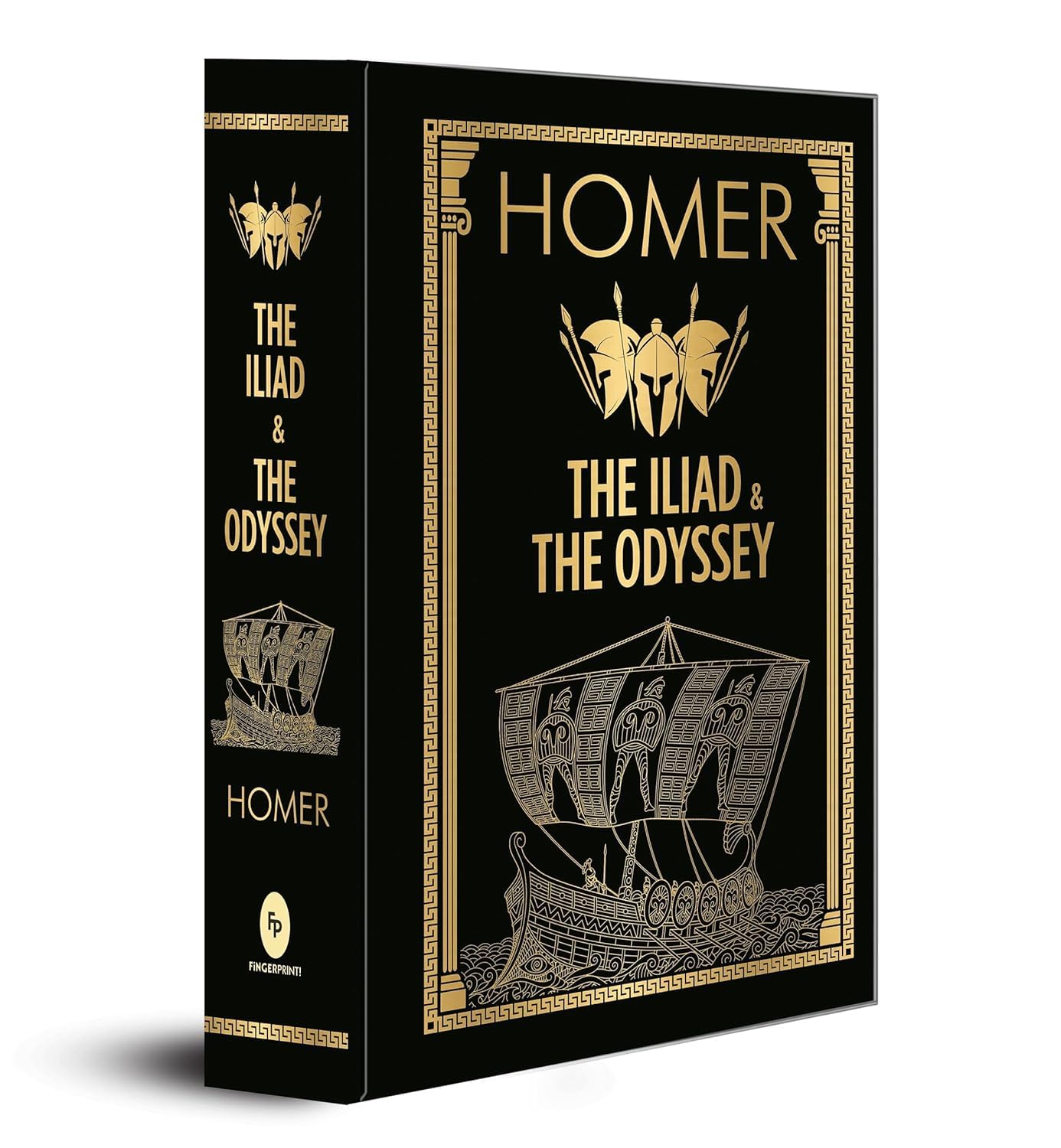 HOMER: The Iliad and The Odyssey (Deluxe Hardbound Edition) Hardcover – 1 August 2018