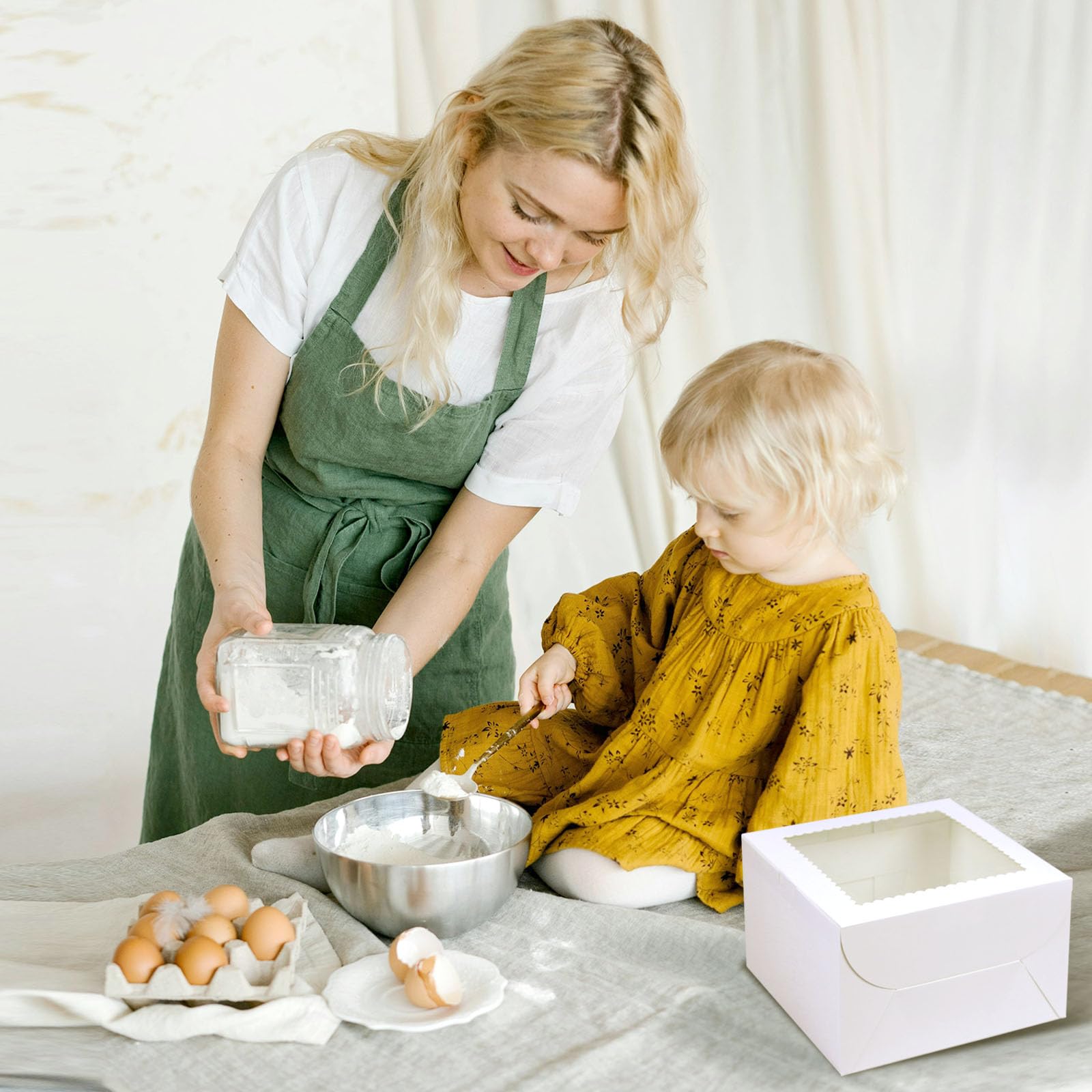 Cake Boxes with Window - 20 Pack for Cakes, Cupcakes & More -6