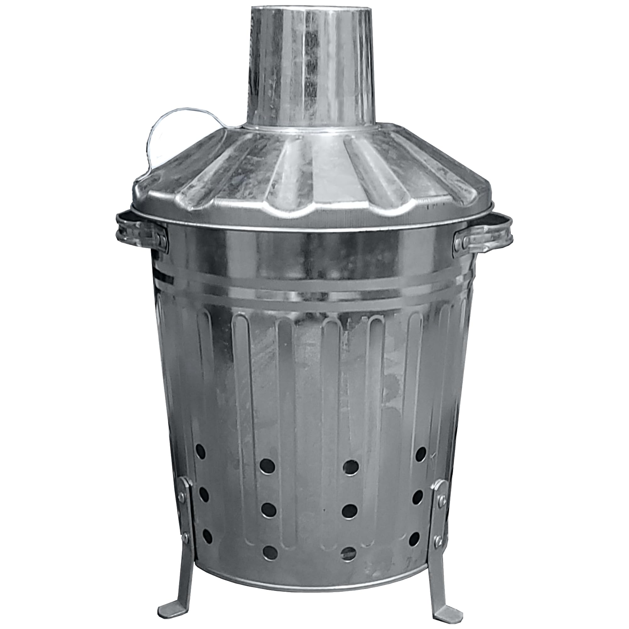 13L Mini Garden Incinerator Small Rubbish Waste Paper Document Burning Fire Bin Metal Incinerator