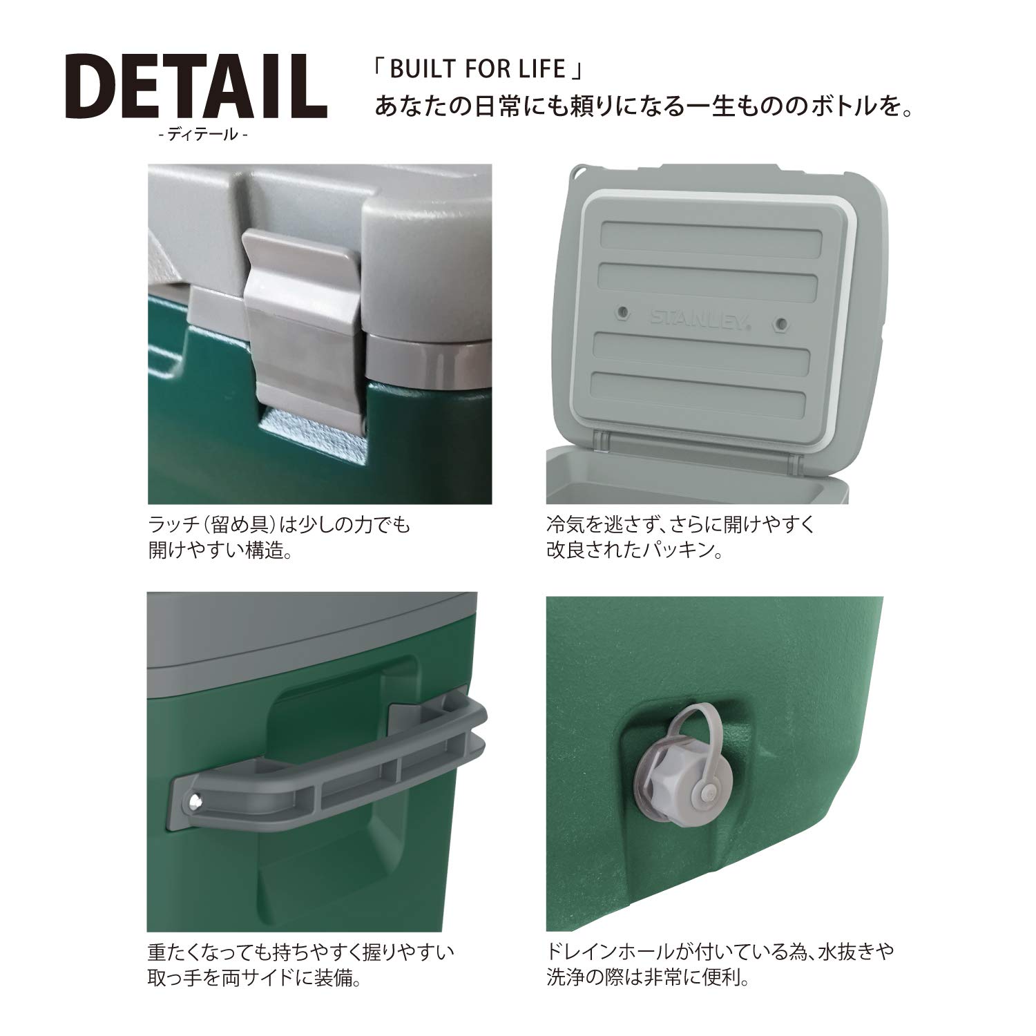 Amazon | STANLEY(スタンレー) 新ラッチ クーラーボックス 28.3L  