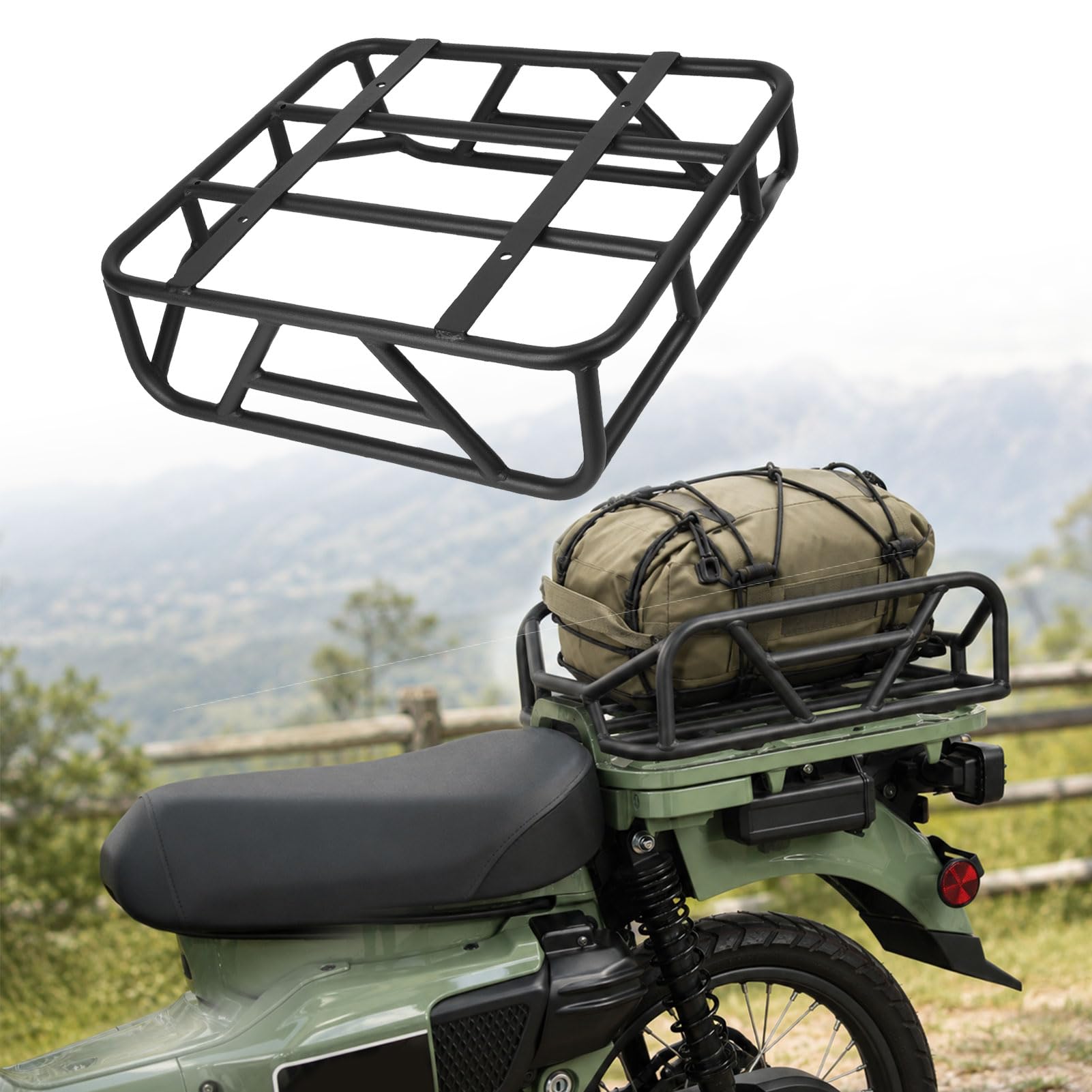 Amazon.com: WOOGA Motorcycle CT125 Rear Carrier Rack Takeaway Food