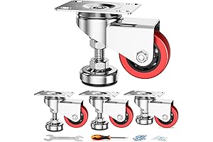 3" Adjustable Leveling Feet Self Leveling Table Castor Wheels