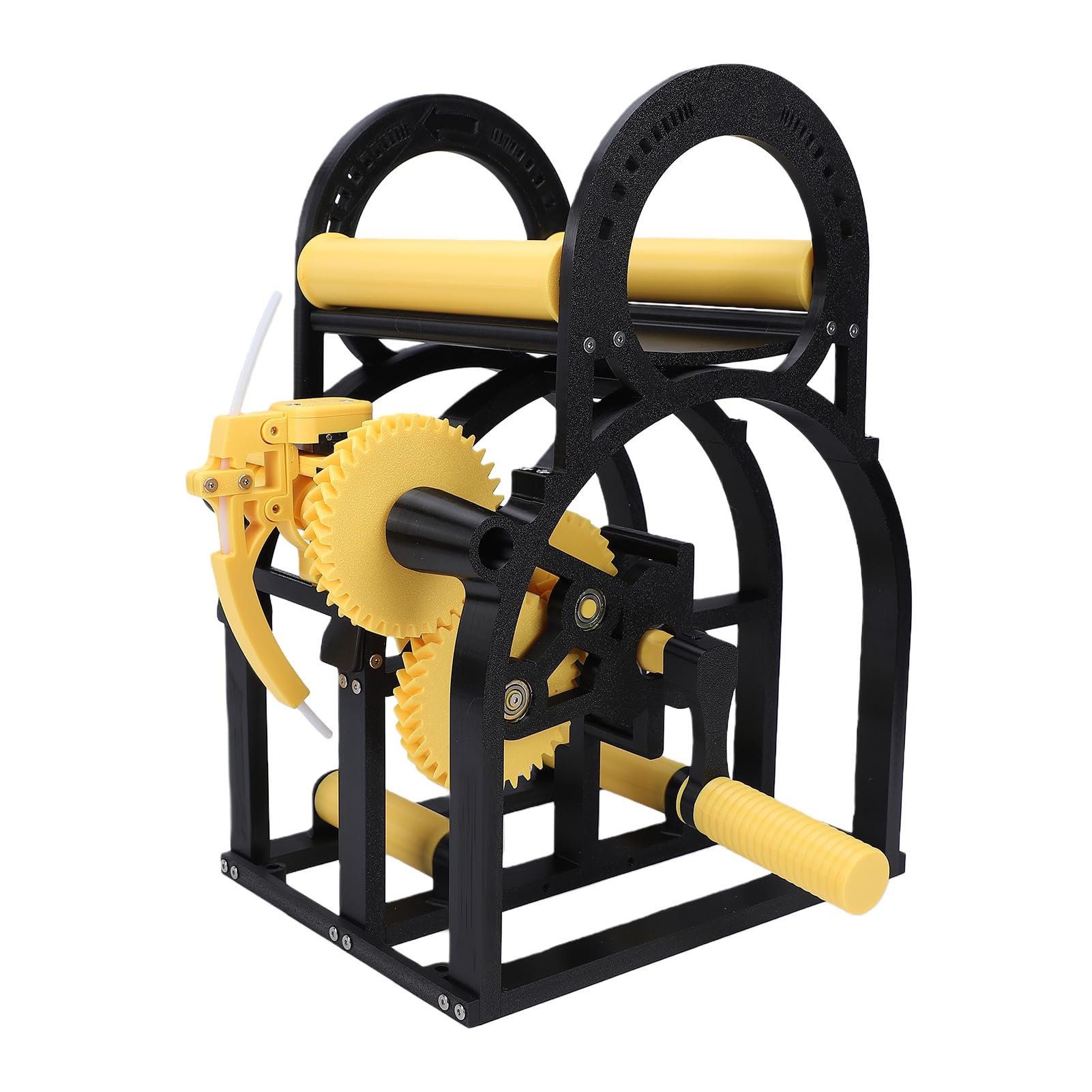 Ejoyous 3D-Drucker-Filament-Aufwickler, PETG CF Handkurbel-Filamentwickler für 20-cm-Spule, Intelligente Spannungskontrolle, Bohrer-kompatibler Aufwickler für 3D-Druck-Benutzer