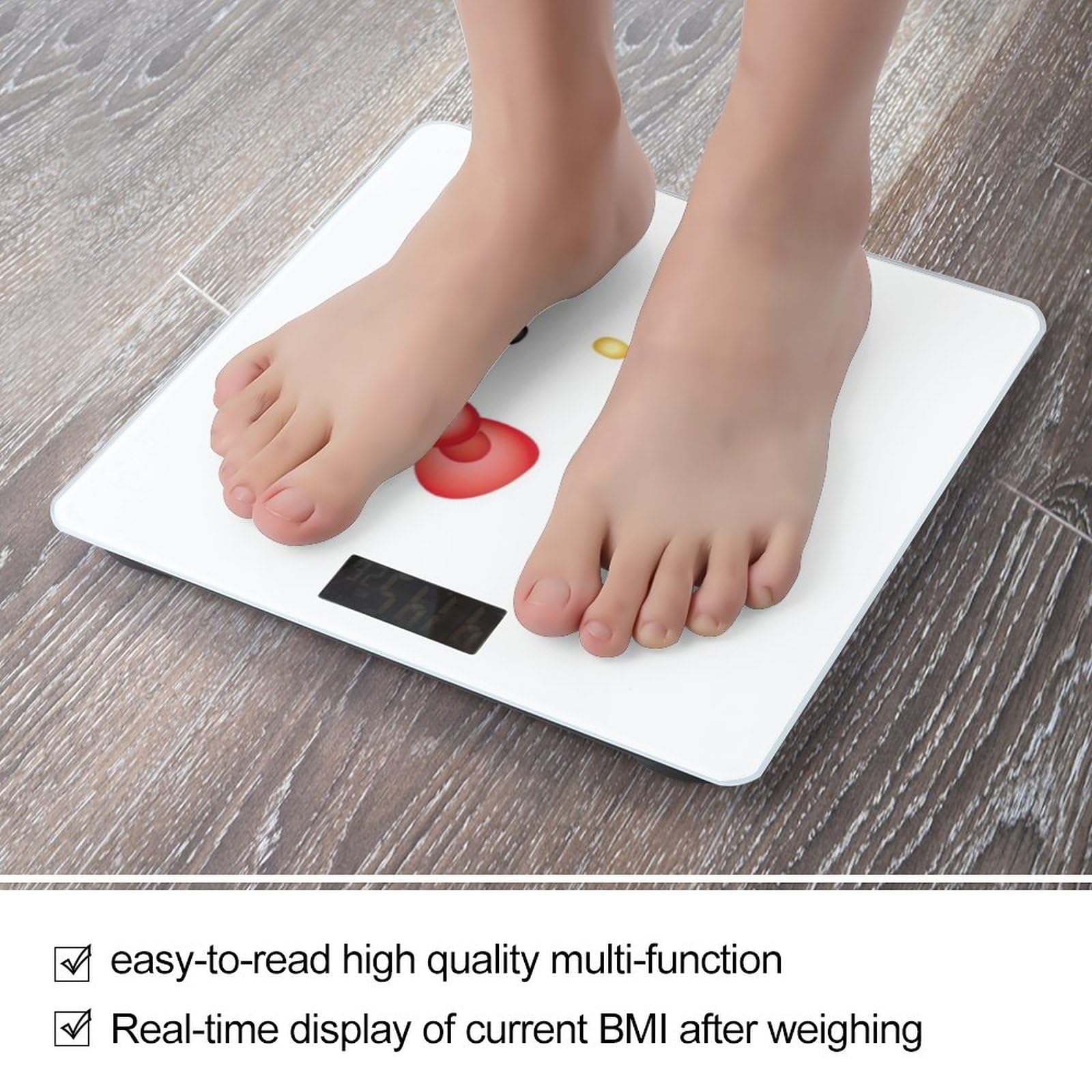 Amazon.co.jp: ハローキティ 体重計 デジタル 乗るだけ 電源自動ON/OFF