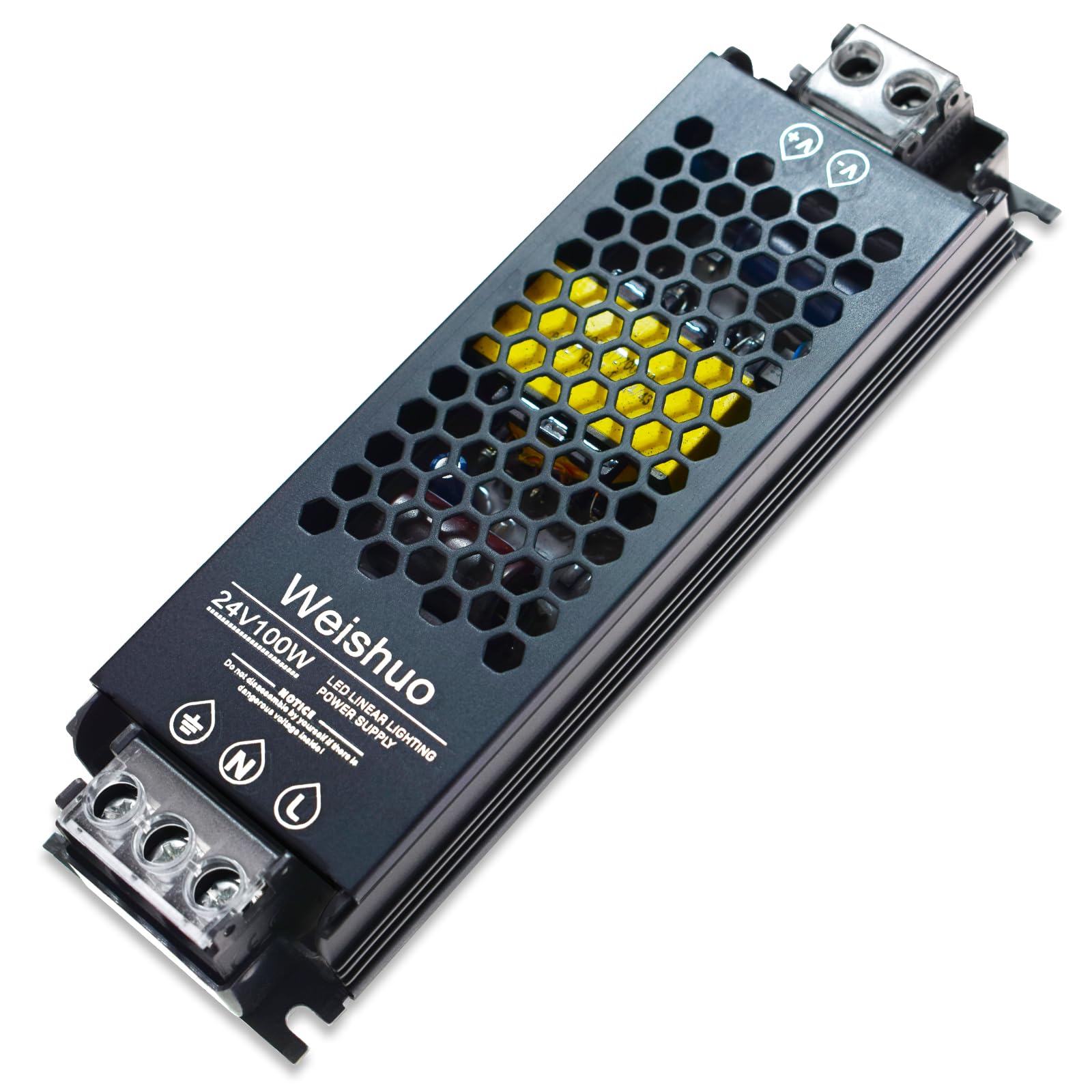 LED Driver 24V 100W 4.2A LED Transformer IP20 AC 220V to DC 24 Volt Constant Voltage Slim Switching Power Supply for LED Strip Lights LED Bulbs and Indoor Lamps