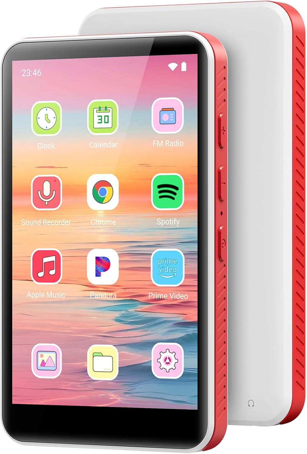 64GB MP3 Player with Bluetooth and WiFi, Android 13.0, 4.0" HD MP3 & MP4 Players Touch Screen and Speaker, Preloaded Spotify, Pandora, Audible, Amazon Music, Up to 1TB