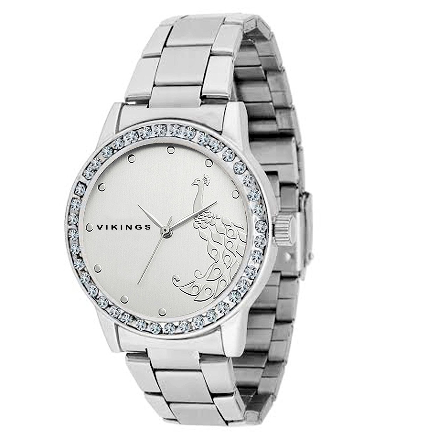 VIKINGS Analogue Grey Dial Peacock Pattern Girls Watch- 8 (B073VM8DNK) Amazon Price History, Amazon Price Tracker