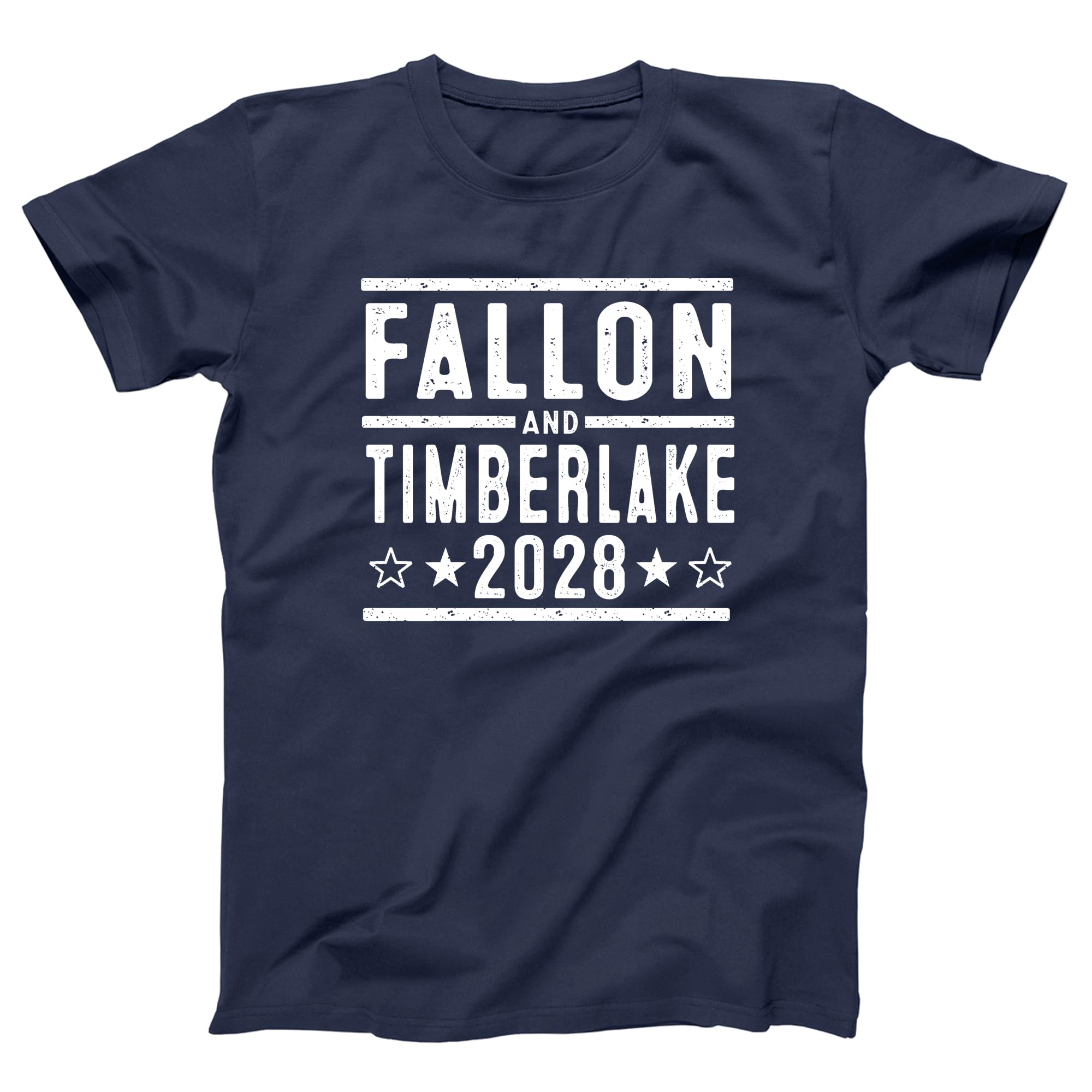 - Fallon and Timberlake 2028 Duo - Funny Late Night Music Man Crush Humor Xs-6x - 3 Colors Soft - Unisex Tee