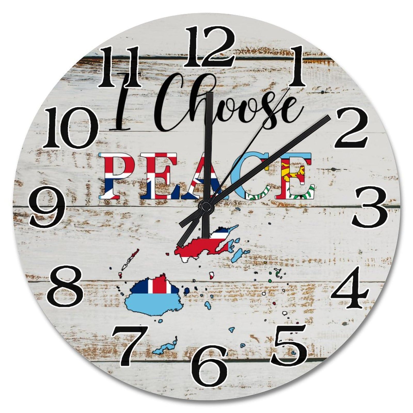 Horloge murale Fidji silencieuse pour retrouver le calme dans votre chambre