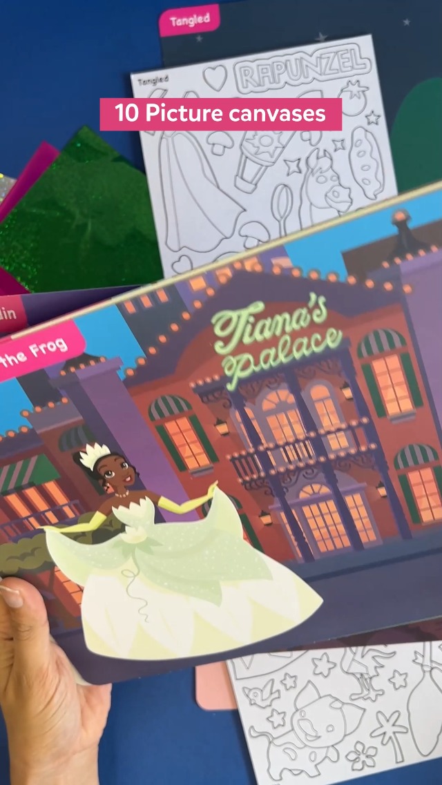 Megableu Foil Fun – Princesas Y Unicornios – Kit De Manualidades Brillantes Sin Pegamento Ni Pintura, Actividad Creativa Para Niños Desde 4 Años