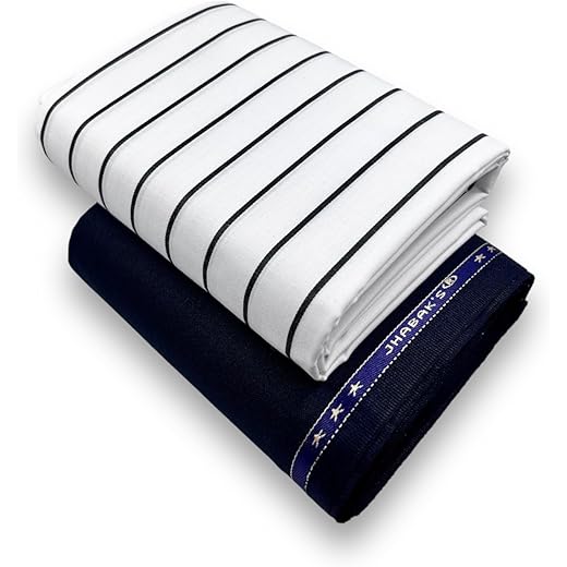 JHABAKS Premium Cotton Blend Fabric - 2.35m + 1.30m