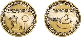 TOKENZ New Mom Gift Decision Coin | New Mom Gifts for Women Mom to Be Gift New Dad Gifts for New Mom Pregnant Mom Gifts for New Parents Funny for New Dad to Be Gifts for Baby Shower