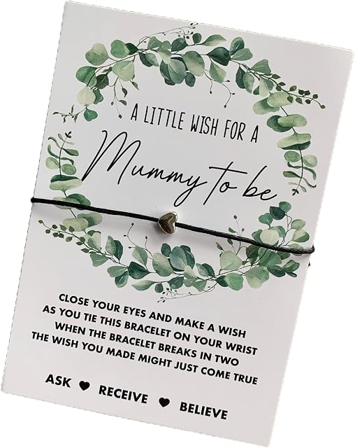 Mummy to be wish bracelet. Pregnancy wish bracelet. Mum to be gift.