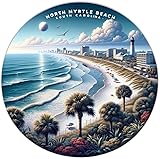 North Myrtle Beach South Carolina Mementos Souvenir Die Cut Decorative Flat Magnet 2-Inch