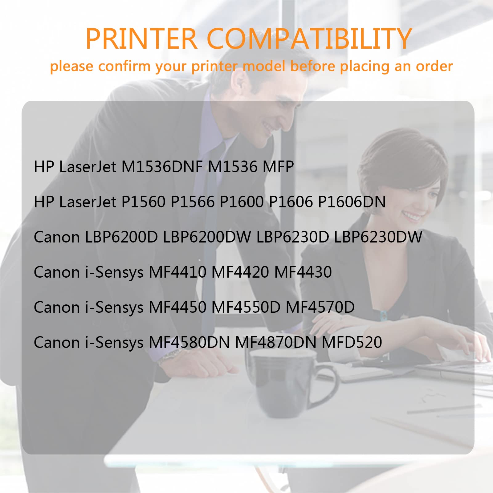 sostituzione per CE278A 78A Cartuccia Toner compatibile per Stampante HP Laserjet Pro MFP P1606 P1606DN P1600 P1560 P1566 M1536DNF M1536 (4x Nero)