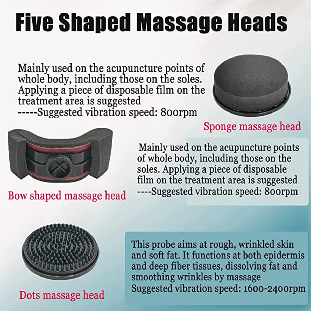 G5 Vibration Massager, Appareil de Perte de Poids pour Tout Le Corps avec 5 têtes, brûleur de Graisse Manuel, équipement de beauté, Appareil de Massage pour la Perte de Poids.,Vertical