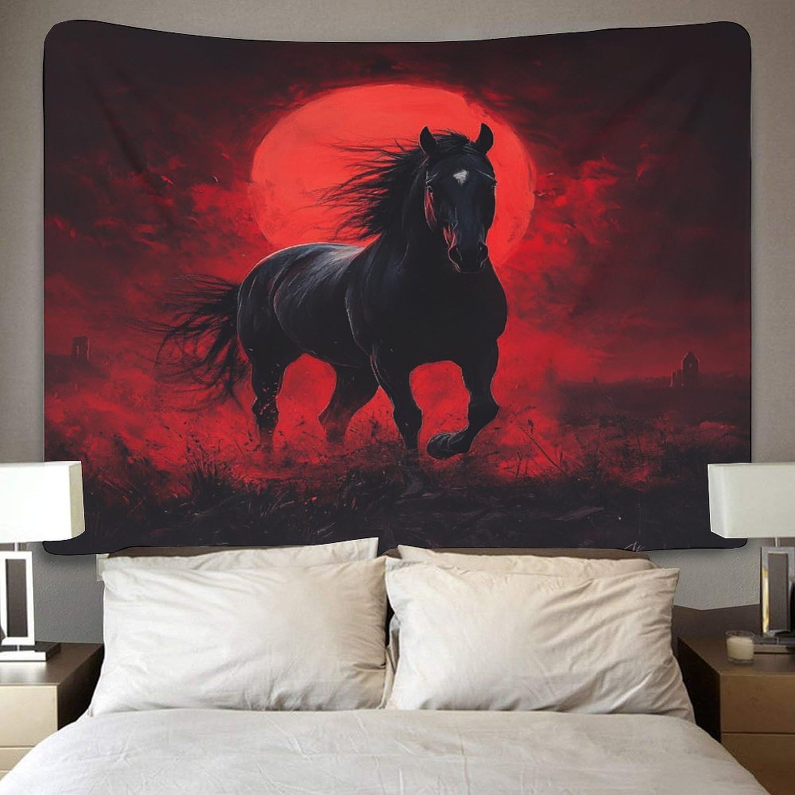 KKPBHTYVG Arazzo 3D Con Orso | 70x100 Cm | Tessuto In Poliestere Morbido | Stampato HD | Per Camera Da Letto, Soggiorno E Dormitorio | Con Accessori Per Appendere - 4