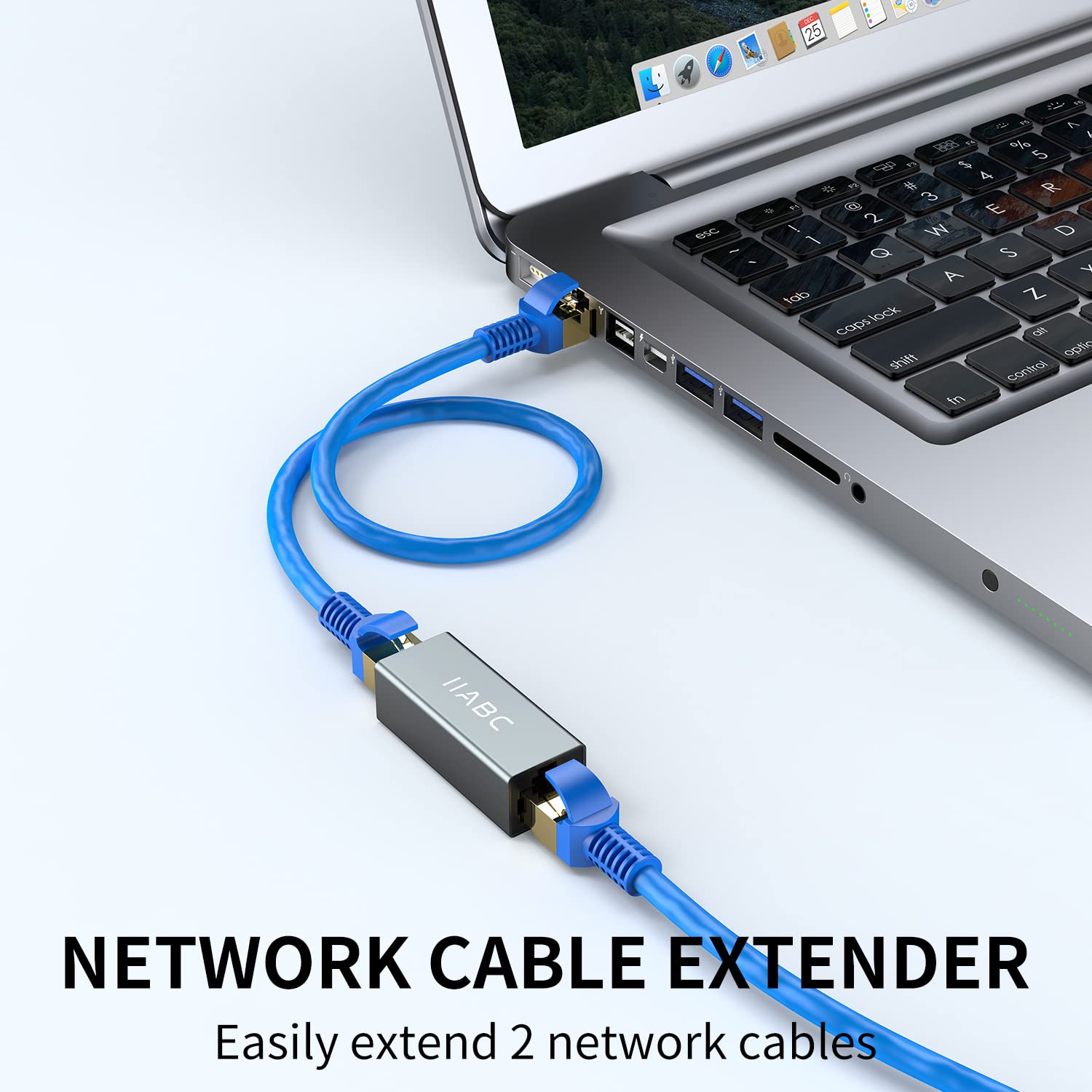 Accoppiatore RJ45, accoppiatore Ethernet IIABC, 3 pezzi, in linea accoppiatore per cavo Ethernet Cat7/Cat6/Cat5e/Cat5 adattatore femmina a femmina