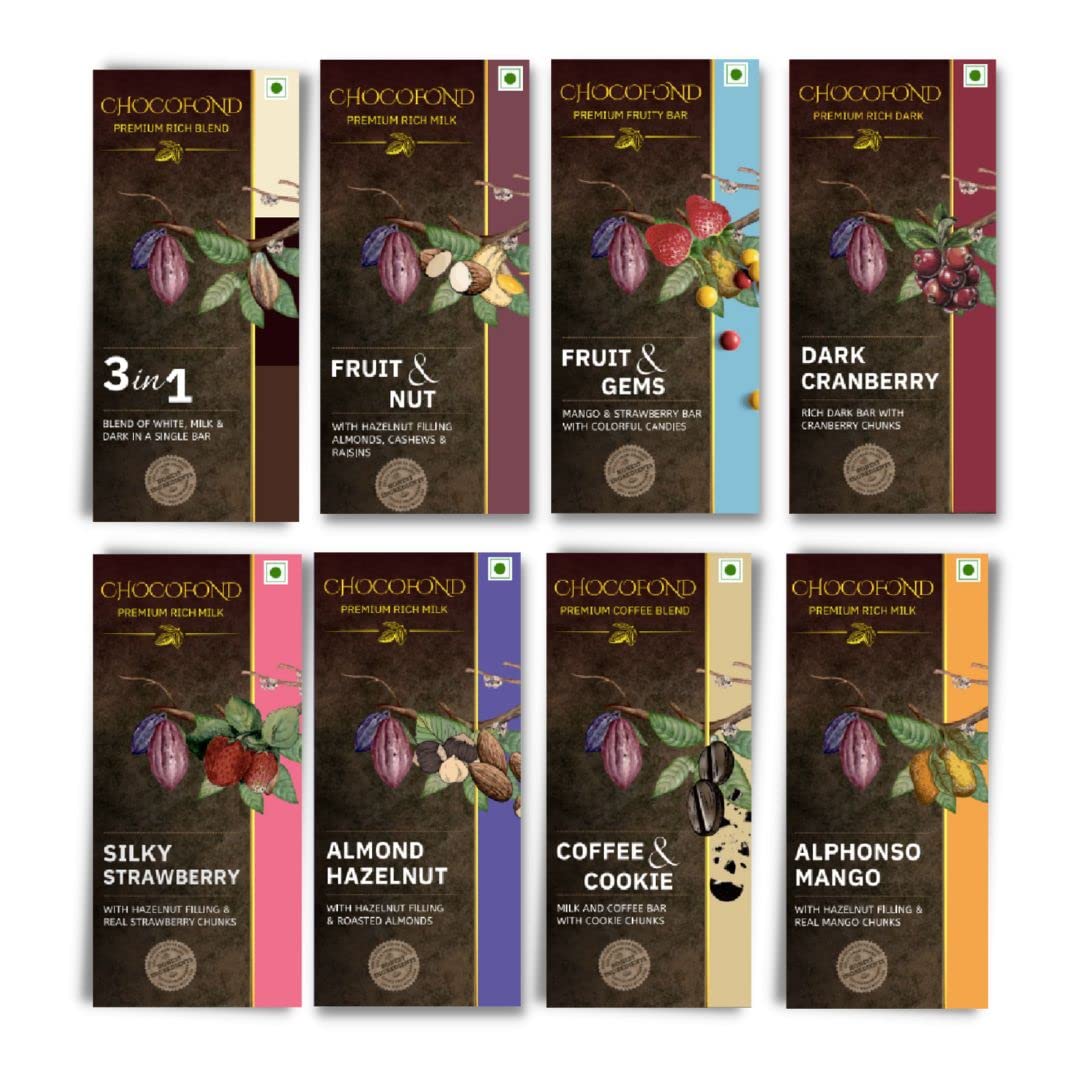 Premium Chocolate Bar Gift Combo - 8Bars