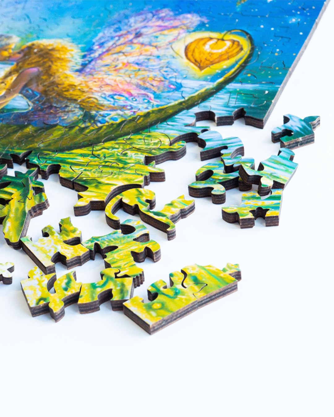 DAVICI Holzpuzzle | D8 - Wistera Moon | 250 Teile | Unterhaltung für Erwachsene und Kinder | Psychische Herausforderung | einzigartige Formen | unglaubliche Designs | Spitzendekoration | Geschenk |