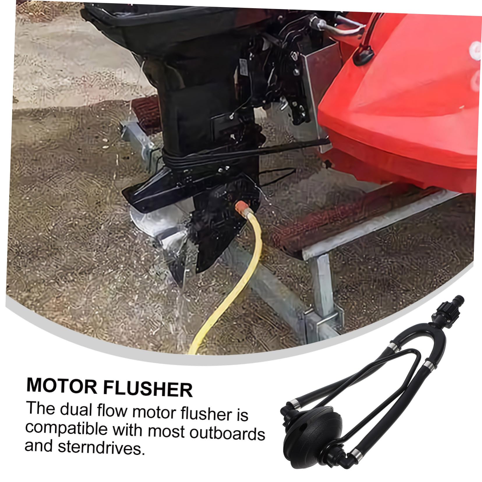 Rinçage Moteur Bateau Système De Rinçage Moteur Hors-Bord - Manchon Caoutchouc Et Rondelle Acier Pour Bateaux