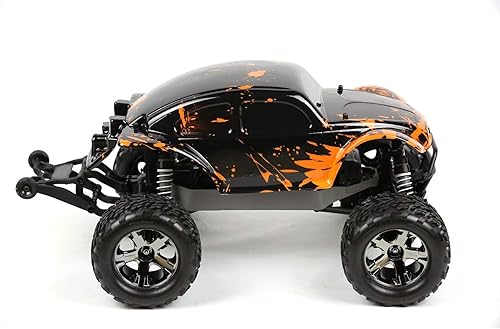 Miniatura 2 de SummitLink Cuerpo personalizado naranja fangoso sobre negro compatible para automóvil o camión RC escala 1/10 (camión no incluido) STB-BR-02