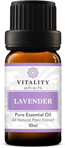Vitality Extracts Aceite esencial de lavanda, calma natural, alivio del estrés, cuidado de la piel, descanso y relajación, aroma fresco, sin diluir