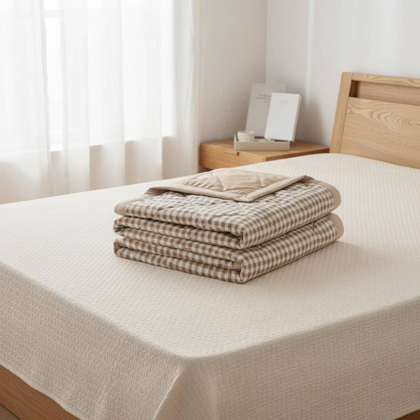 Manta de Verano Cómoda Edredón Manta con Construcción Activa y Material Absorbente Adecuada para Verano en Casa Dormitorio Secundario Invitados 1pieza, 150 200cm, Style to 4