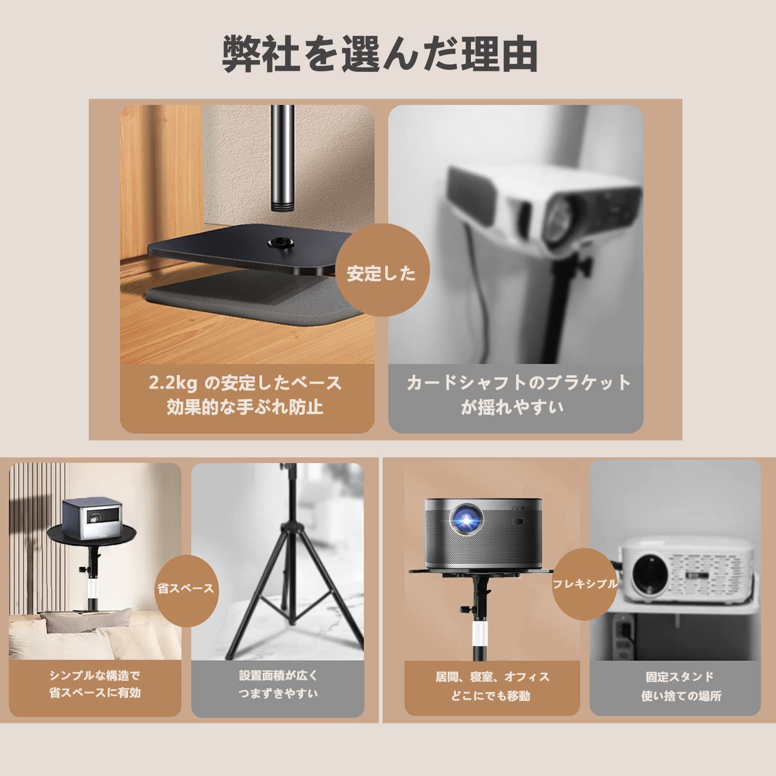 プロジェクター　スタンド　トレイ付き　角度調整 Amazon.co.jp: プロジェクター スタンド トレイ 付き 角度調整