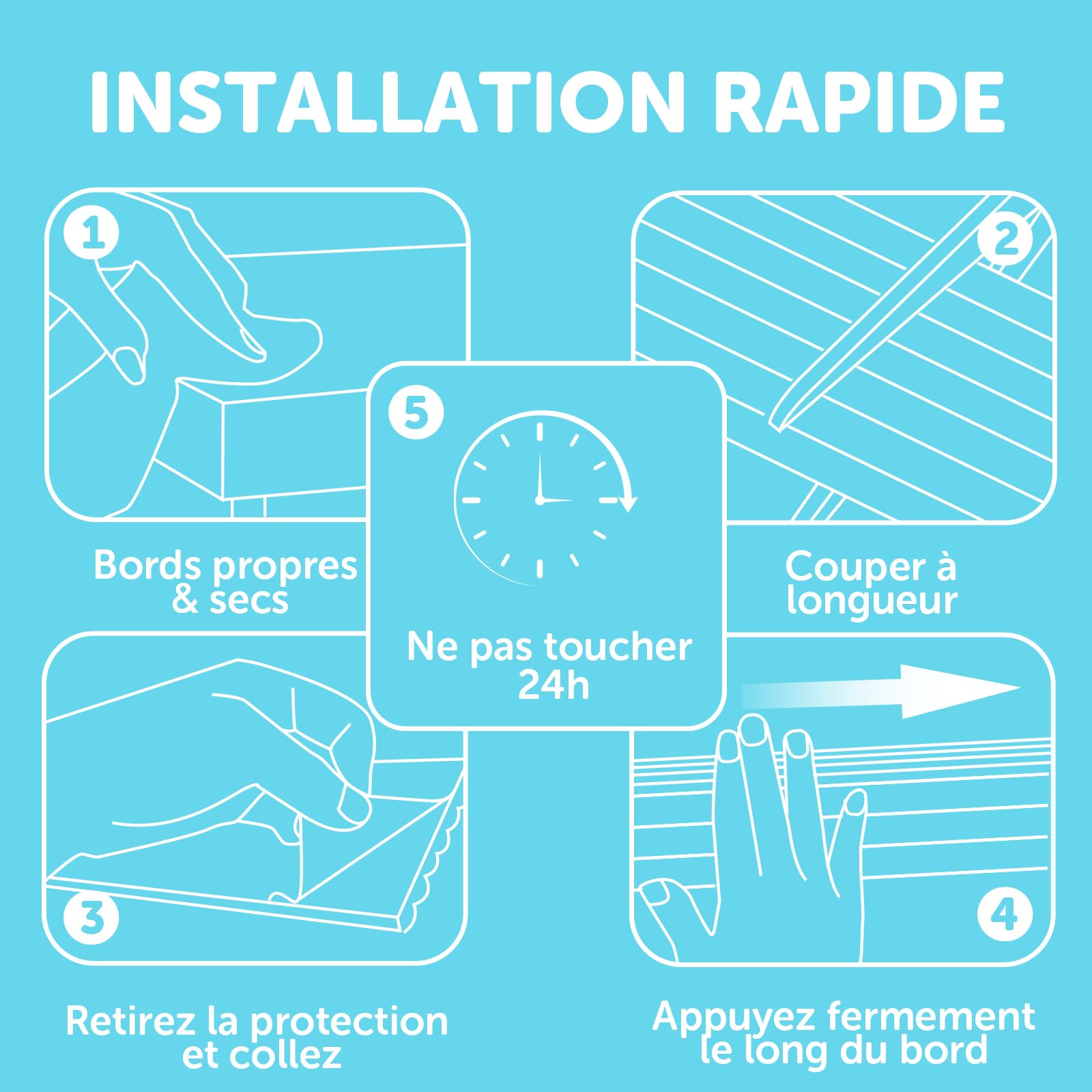shinfly Protection Coin de Table en Mousse pour bébé, 500cm x 80mm x 8mm Mousse épaisse et Douce Protection des Bords de Meubles, Protection des Bords autocollante pour Bébé/Enfants Kits Blanc Cassé